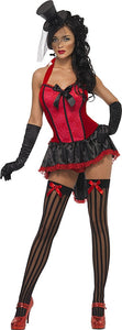Lace Burlesque Costume Red & Black with Dress