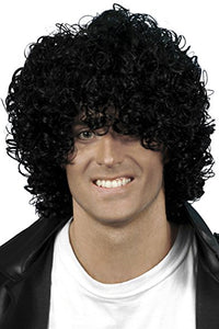 Afro Wet Look Wig Black Curly