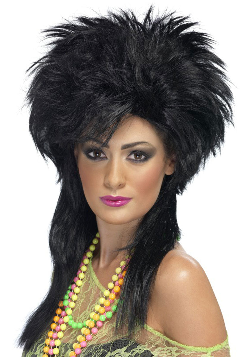Groovy Punk Chick Wig Black