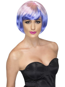 Funky Babe Wig Purple & Pink Layered