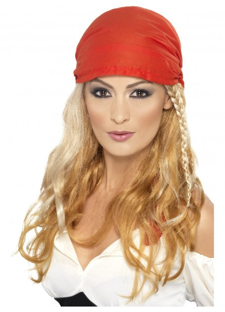 Pirate Princess Wig Blonde with Bandana