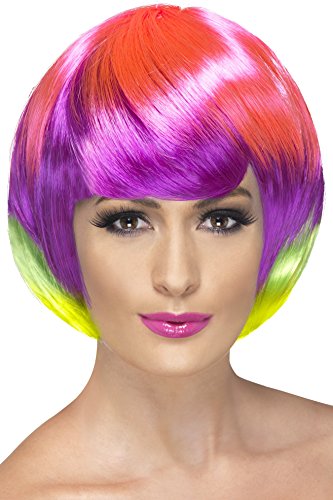 Funky Babe Wig Multi-Coloured Layered