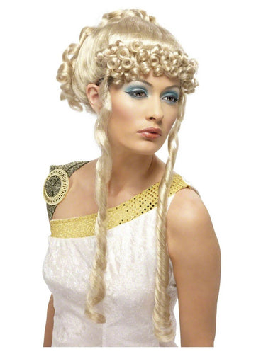Greek Goddess Wig Blonde with Curls and Ringlets