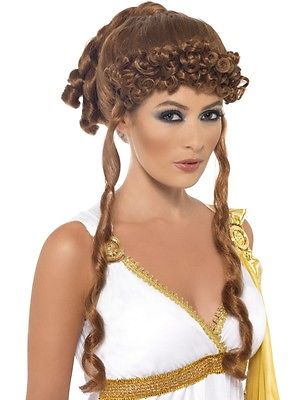 Helen of Troy Wig Brown with Curls