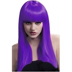 Fever Alexia Wig Purple Long Blunt Cut with Fringe 19inch/48cm